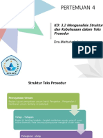 Pertemuan 4 Kelas XI (Kaidah Kebahasaan Teks Prosedur)