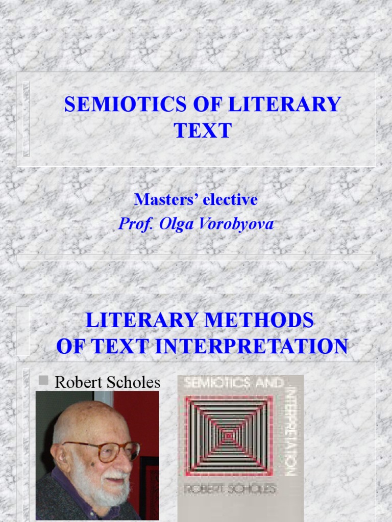 Semiotic Analysis in Literary Interpretation | PDF | Semiotics | Narrative