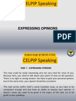 Celpip Task 7