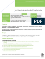 Paediatric Cardiac Surgical Antibiotic Prophylaxis: Purpose