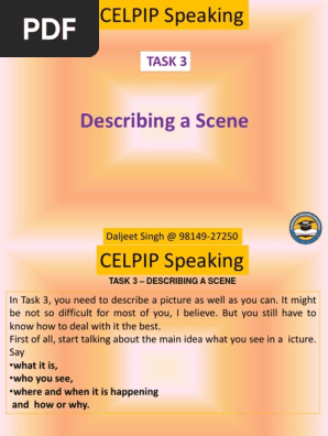 Celpip Task 3 Describing a Scene