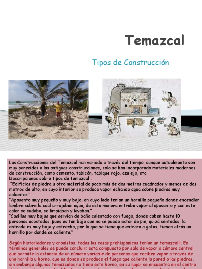 Temazcal Tipos 1 | Descargar gratis PDF | Naturaleza