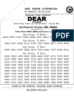 Nagaland State Lotteries: 1st Prize 1 Crore/-95L 89664