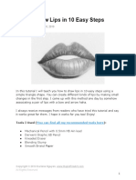 RapidFireArt Tutorials How To Draw Lips 10 Easy Steps