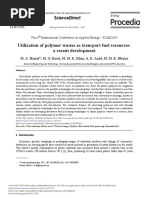 Utilization of Polymer Wastes As Transport Fuel Resources-A Recent Development