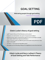 Motivating People Through Goal Setting