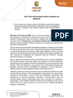 Boletín - 022 - Educar en Casa. Foro Internacional Reúne A Expertos en Abejorral