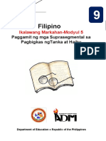Filipino: Ikalawang Markahan-Modyul 5