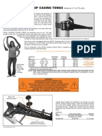 Petol Surgrip Casing Tongs: Patent #7,275,463