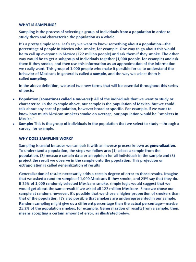 An In-Depth Exploration of Sampling Methods, Their Uses and Limitations ...