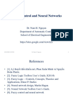 Fuzzy Control and Neural Networks: Dr. Nam H. Nguyen Department of Automatic Control School of Electrical Engineering