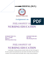 Philosophy of Nursing Education