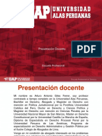 Presentacion Del Docente PDF