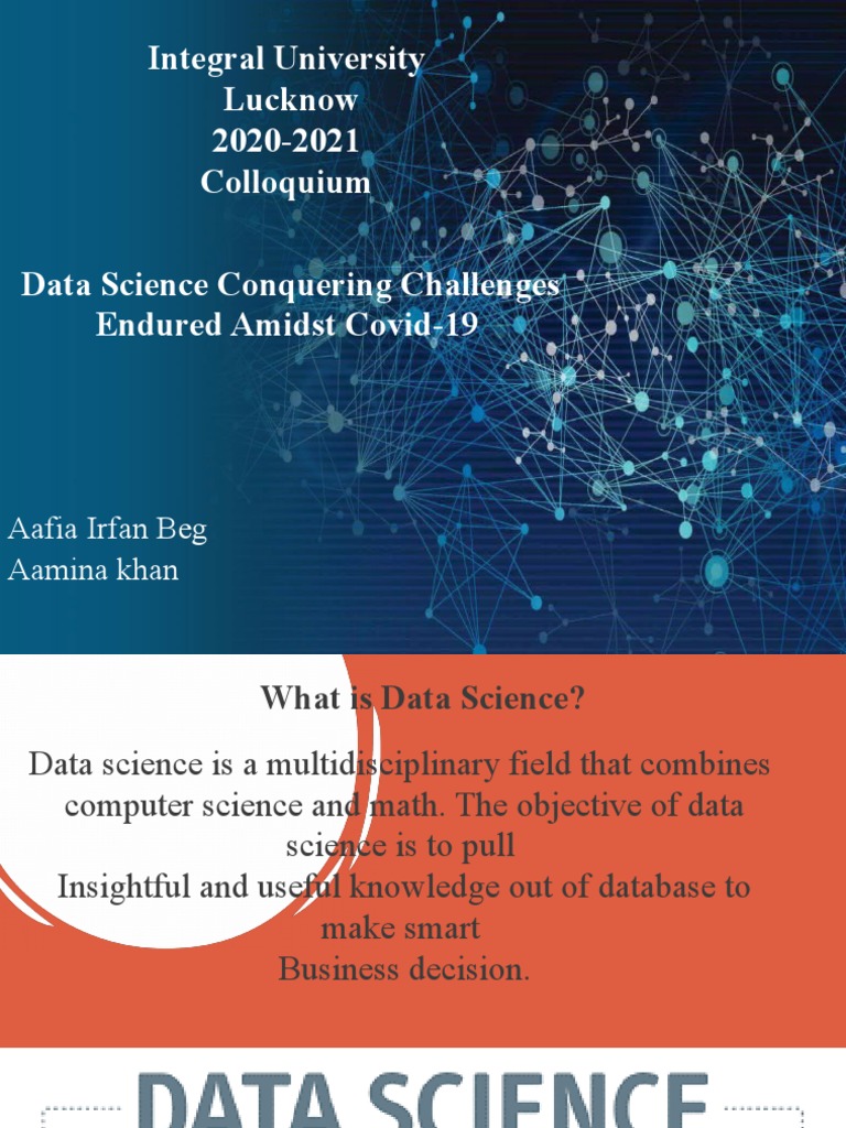 Data Science in COVID-19 Response | PDF | Analytics | Data Science
