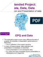 Presenting Data For The EPQ