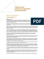 Tratamiento Fiscal de Los Inmuebles Rurales en El Impuesto Sobre Los Bienes Personales