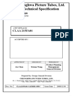 TFT-LCD - Claa215fa01 - Chunghwa Picture Tubes