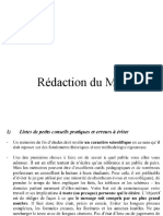 Rédaction Du Mémoire