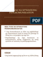 Mga Tiyak Na Sitwasyong Pangkomunikasyon