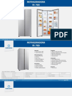 Refrigeradora Side by Side A+ 468L