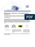Piezoelectric or Strain Gauge Based Force Transducers