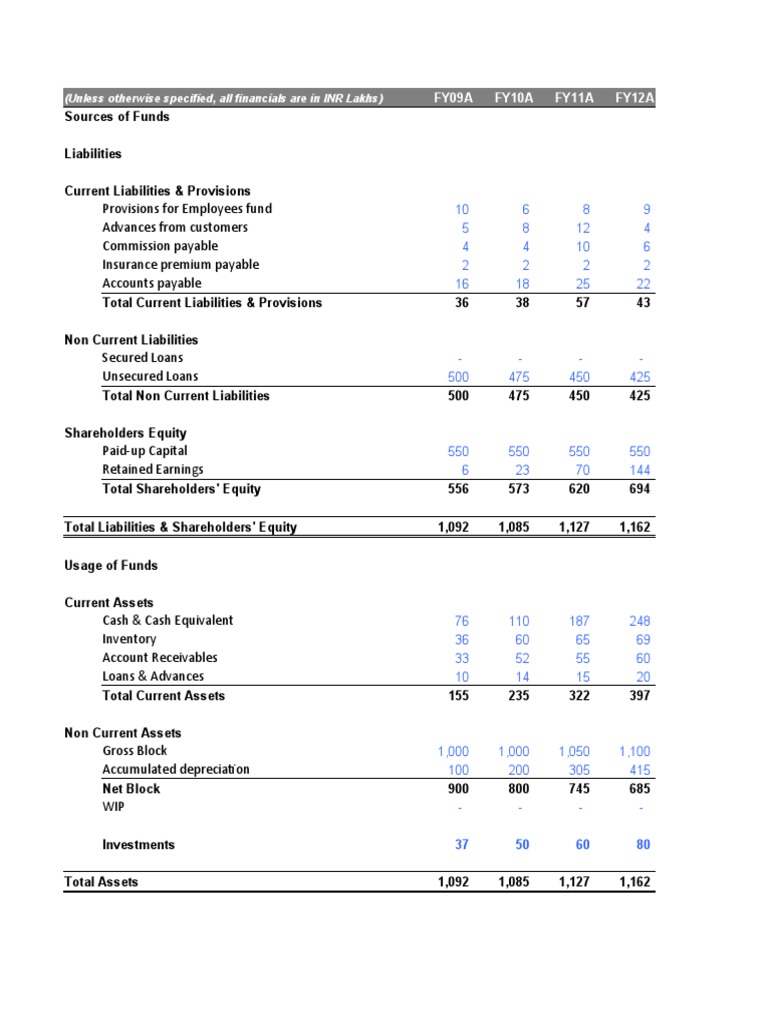 Financial Overview for Investors | PDF | Equity (Finance) | Current ...