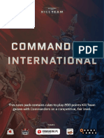 COMMANDERS INTERNATIONAL RULES