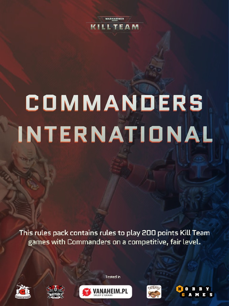 Competitive Commanders Kill Team Rules | PDF | Leisure | Sports