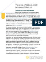 2015-19 Reviewed HIV/Sexual Health Instructional Materials: Consistency With Washington State Requirements