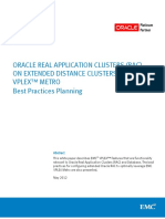 Oracle Real Application Clusters (Rac) On Extended Distance Clusters With Emc Vplex™ Metro Best Practices Planning