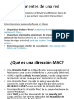 Componentes de Una Red y Dirección MAC