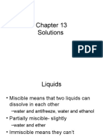 Solutions Mixing Liquids