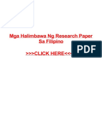 Mga Halimbawa NG Research Paper Sa Filipino PDF