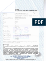 Certificado de Calibracion:: Qa/Qc Construccion S.A.C
