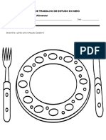 Ficha de estudo do meio sobre higiene alimentar