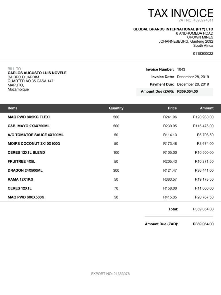 Invoice 1043 2019-12-28 | PDF