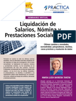 Liquidacion de Salarios Nomina y Prestaciones Sociales 2021