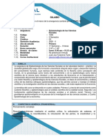 Sílabo - Epistemologia de Las Ciencias Sociales