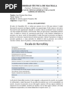 Escala ECOG: Evaluación del Estado Funcional | PDF | Salud y bienestar