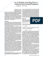 Void Fraction in Bubbly and Slug Flow in Downward Vertical and Inclined Systems