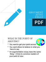 Argument Ative Essay