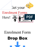 Enrolment Forms Drop Box