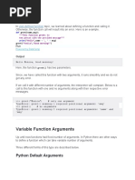 Python Default Arguments