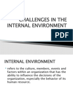 Chapter 3-Challenges in The Internal Environment