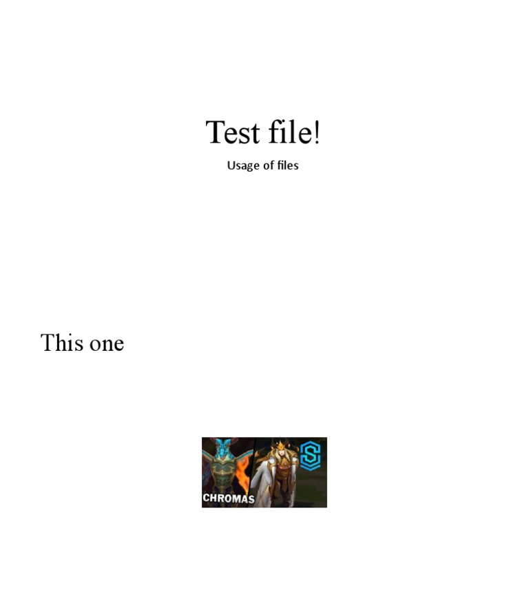 Testing File Chroma | PDF