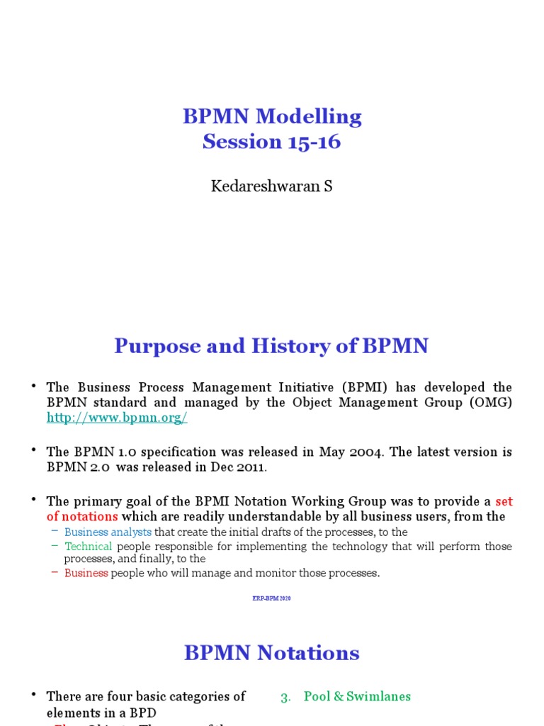 Session 15-16 - BPMN Modelling | PDF | Information Science ...