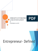 Entrepreneurship and Innovation