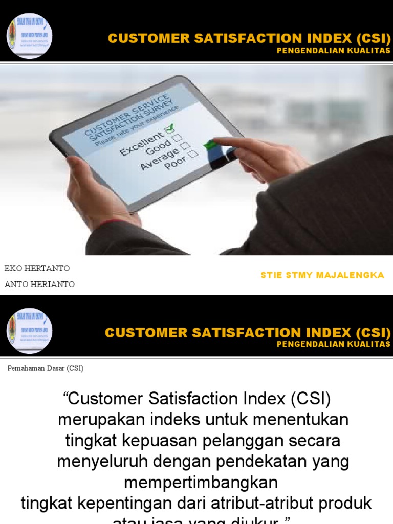 Indeks Kepuasan Pelanggan (CSI) | PDF
