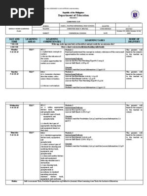 Weekly Plan