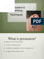 Persuasive and Advertising Techniques PDF